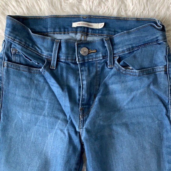 Levi’s blue jeans super skinny women’s size 27 - Picture 2 of 11